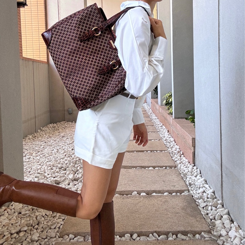 Celine Macadam tote shoulder bag-2