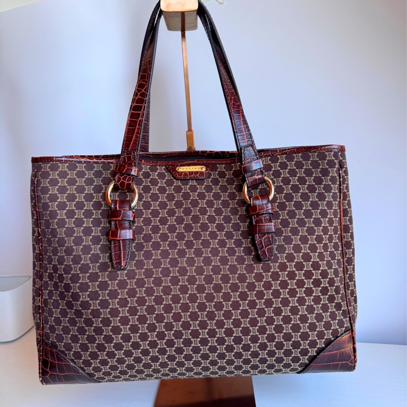 Celine Macadam tote shoulder bag-3