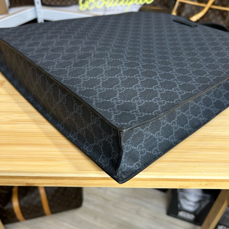 GUCCI GG supreme新款黑原花琴譜包/斜背🕶️個性帥款-3