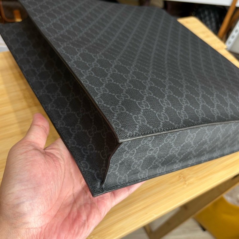 GUCCI GG supreme新款黑原花琴譜包/斜背🕶️個性帥款-5