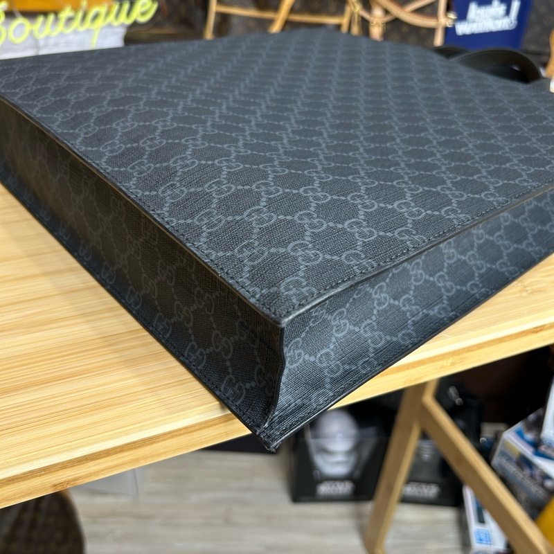 GUCCI GG supreme新款黑原花琴譜包/斜背🕶️個性帥款-6