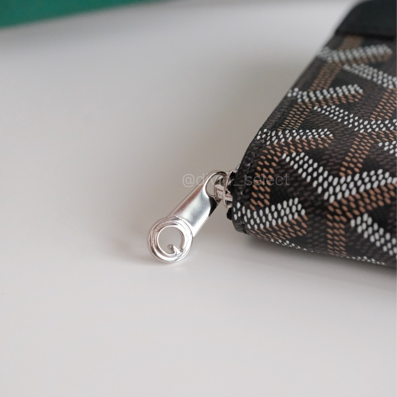Goyard Matignon pm wallet狗牙黑黑拉鍊錢包-7