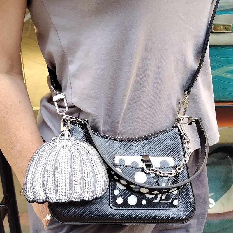 Louis Vuitton 草間彌生 Marellini 黑-10