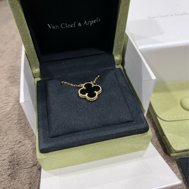 Van Cleef & Arpels® - 梵克雅寶 Vintage Alhambra 吊墜 18K黃金 縞瑪瑙-0