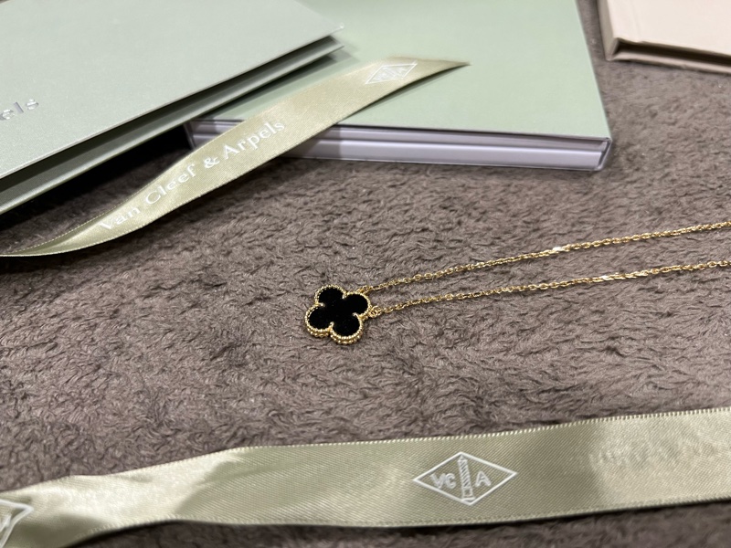 Van Cleef & Arpels® - 梵克雅寶 Vintage Alhambra 吊墜 18K黃金 縞瑪瑙-2