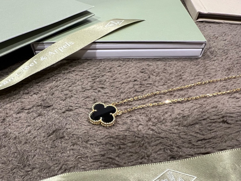 Van Cleef & Arpels® - 梵克雅寶 Vintage Alhambra 吊墜 18K黃金 縞瑪瑙-3