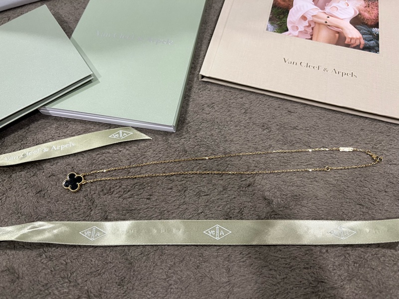 Van Cleef & Arpels® - 梵克雅寶 Vintage Alhambra 吊墜 18K黃金 縞瑪瑙-4