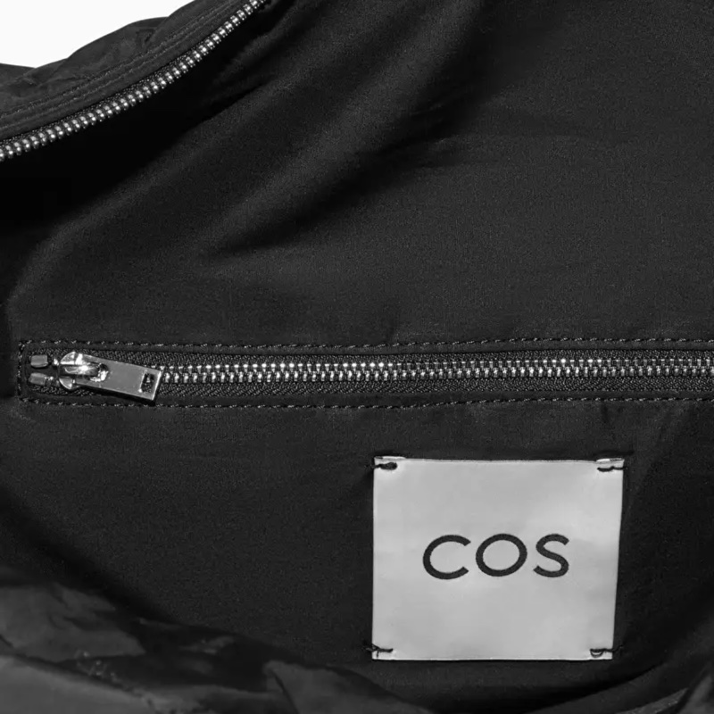 COS 黑色菱格絎縫包-2