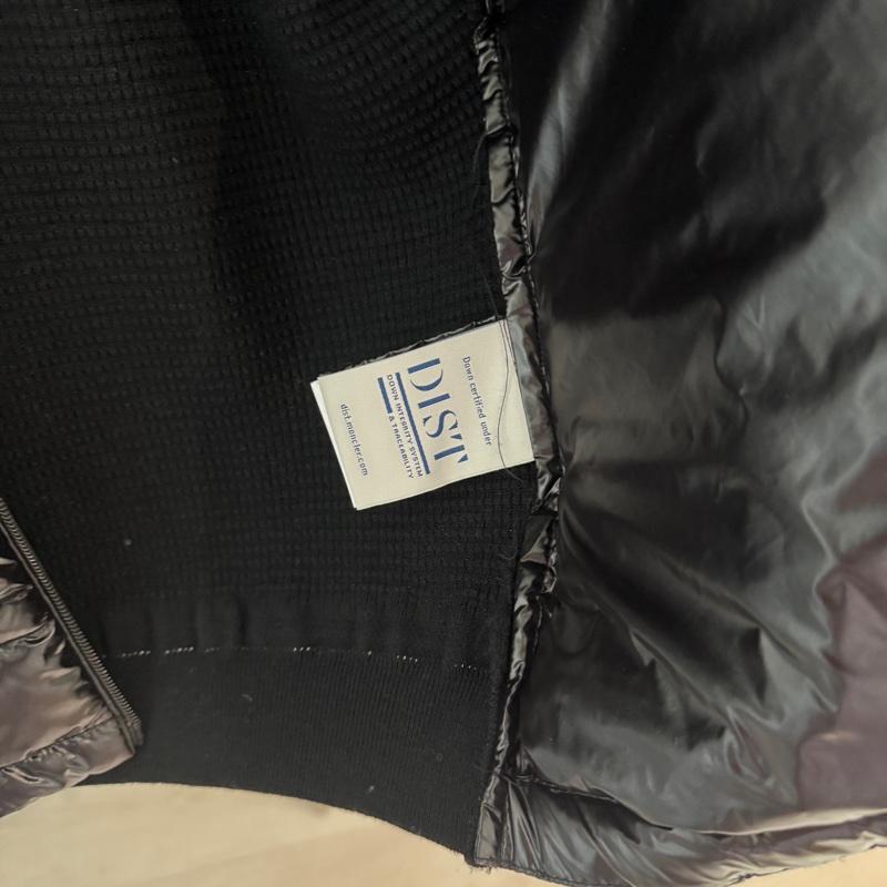 MONCLER 男L 黑色針織拼接羽絨服 外套 夾克-5