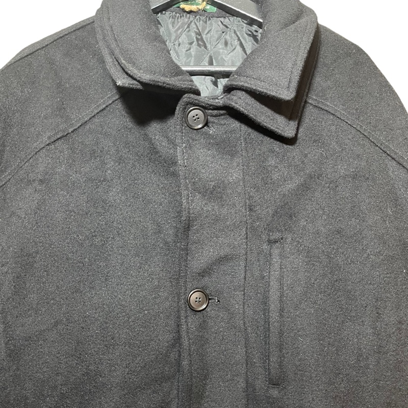 顛復古⚡️Ralph Lauren設計系列綠標Lauren黑色羊毛鋪棉大衣❤️古著男女皆可F1214008-2