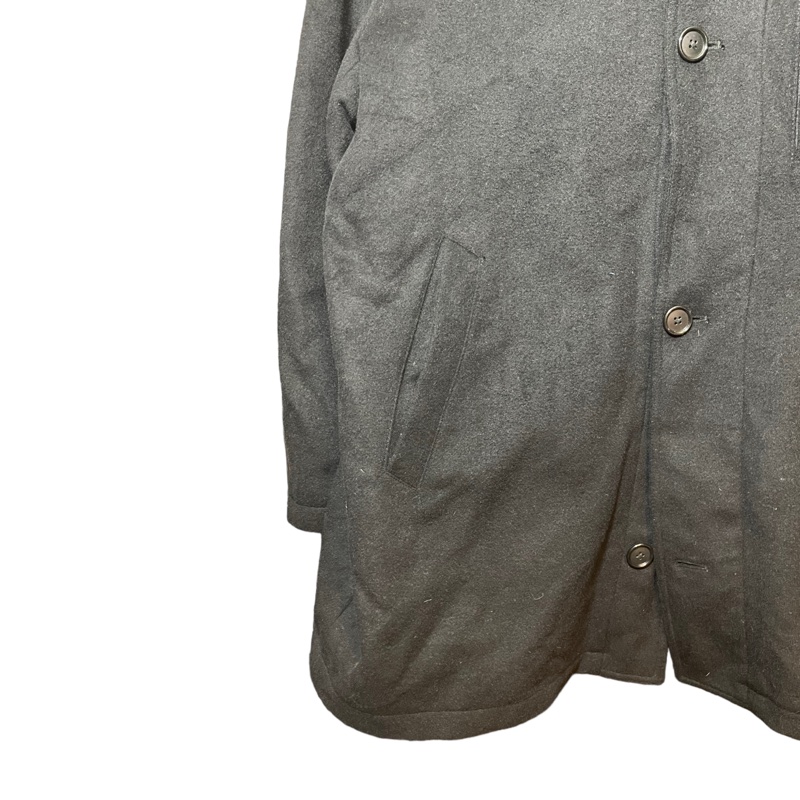 顛復古⚡️Ralph Lauren設計系列綠標Lauren黑色羊毛鋪棉大衣❤️古著男女皆可F1214008-3