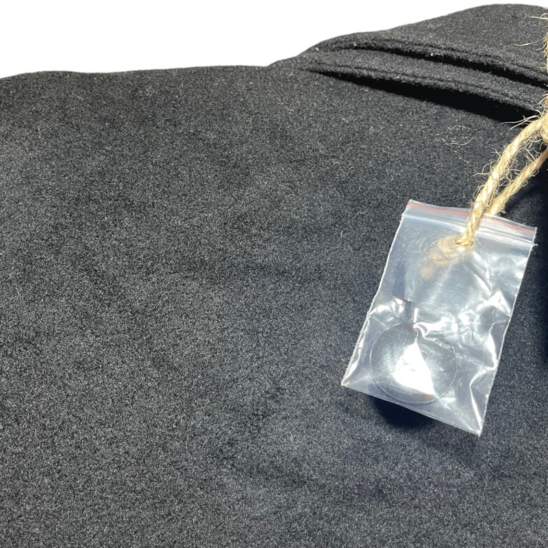 顛復古⚡️Ralph Lauren設計系列綠標Lauren黑色羊毛鋪棉大衣❤️古著男女皆可F1214008-6