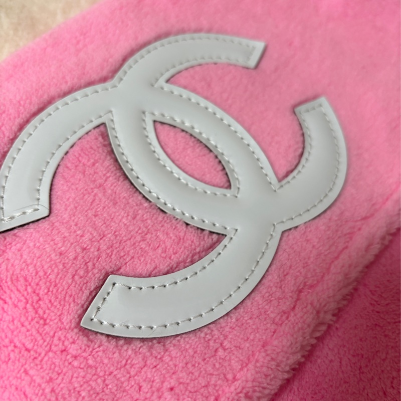 正品香奈兒Chanel 超可愛芭比粉毛巾包/側背包-3
