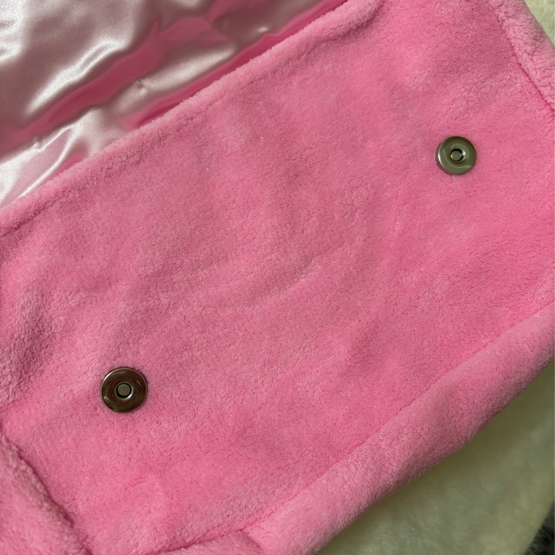 正品香奈兒Chanel 超可愛芭比粉毛巾包/側背包-5