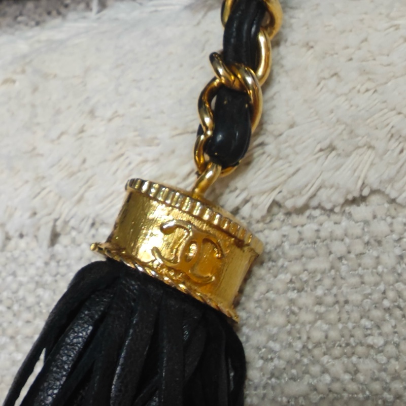 藏家必收 ChanelVINTAGE 香奈兒老香蜥蜴皮流蘇相機包-35