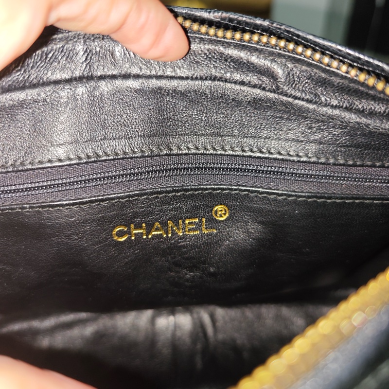 藏家必收 ChanelVINTAGE 香奈兒老香蜥蜴皮流蘇相機包-41