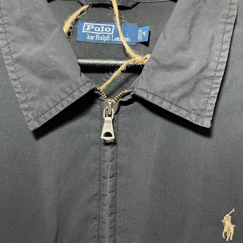 顛復古⚡️90年代Ralph Lauren深藍色系經典立領法國版哈靈頓外套❤️古著男女皆可F1218001-9