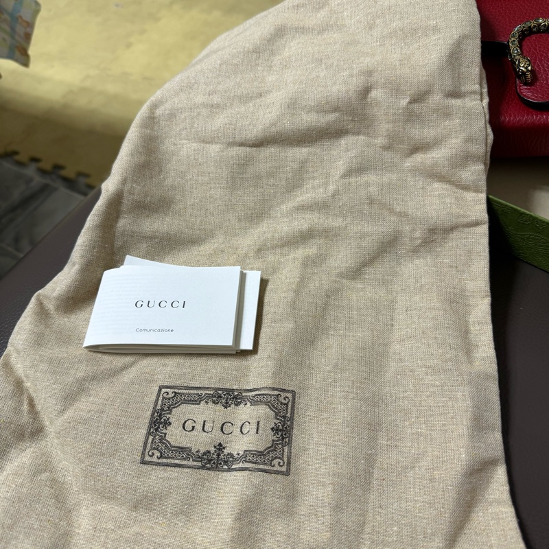 GUCCI  9.5新Dionysus 酒神水鑽皮夾式鍊包（紅色）-16