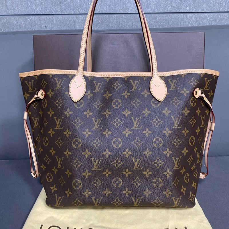 🔥🔥🔥全新LV Neverfull  經典老花款購物包 中款-1