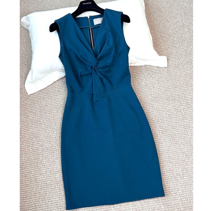 吳季剛 JASON WU 孔雀藍扭結洋裝-0