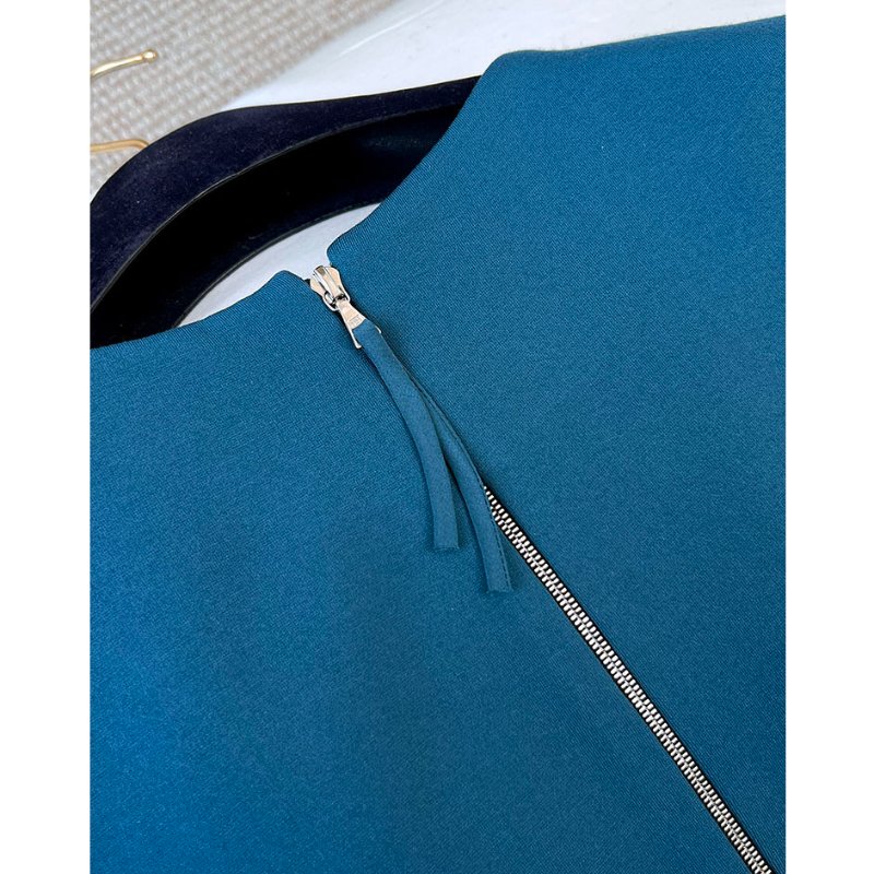 吳季剛 JASON WU 孔雀藍扭結洋裝-4