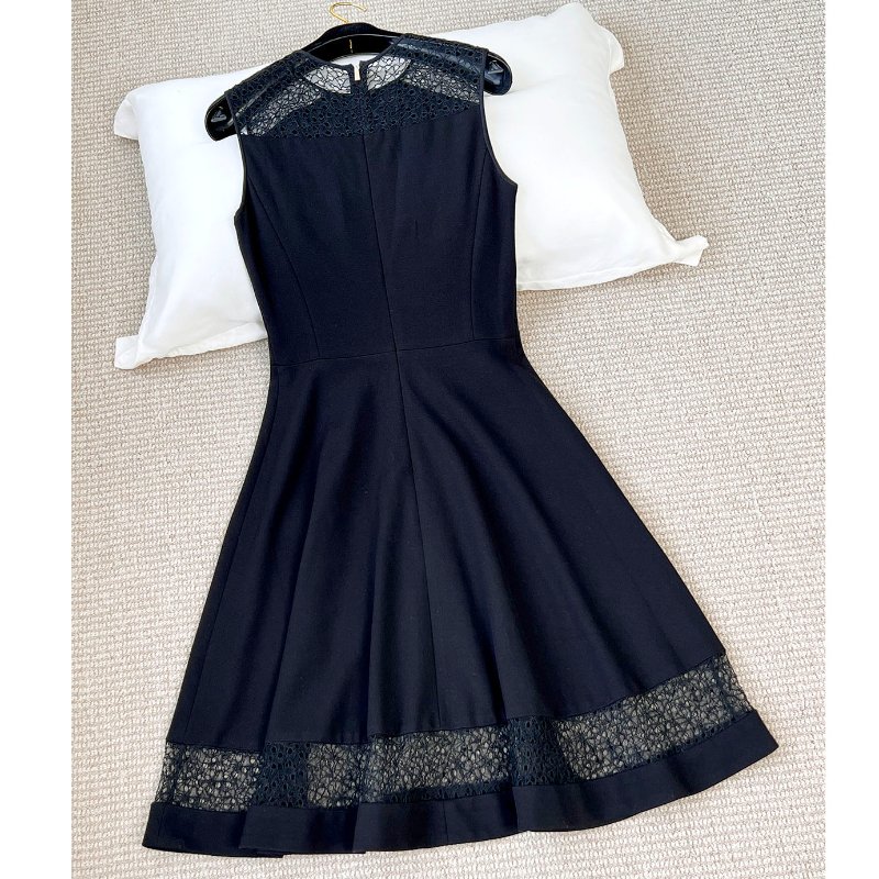 吳季剛 JASON WU 黑色肩膀紗網蕾絲洋裝-3