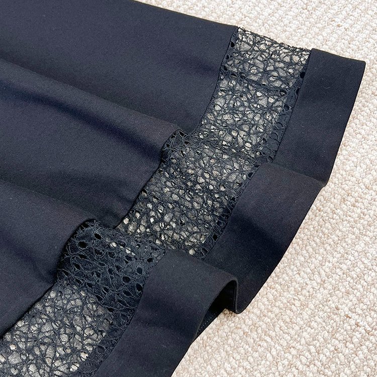 吳季剛 JASON WU 黑色肩膀紗網蕾絲洋裝-7