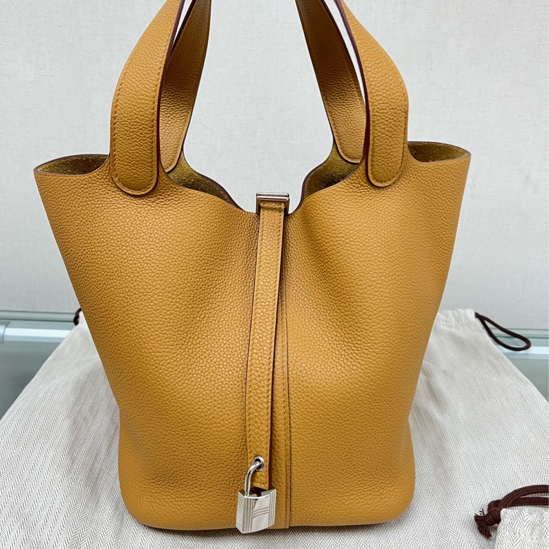 Hermes Picotin 22 / P22 菜籃子 芝麻色銀扣-0