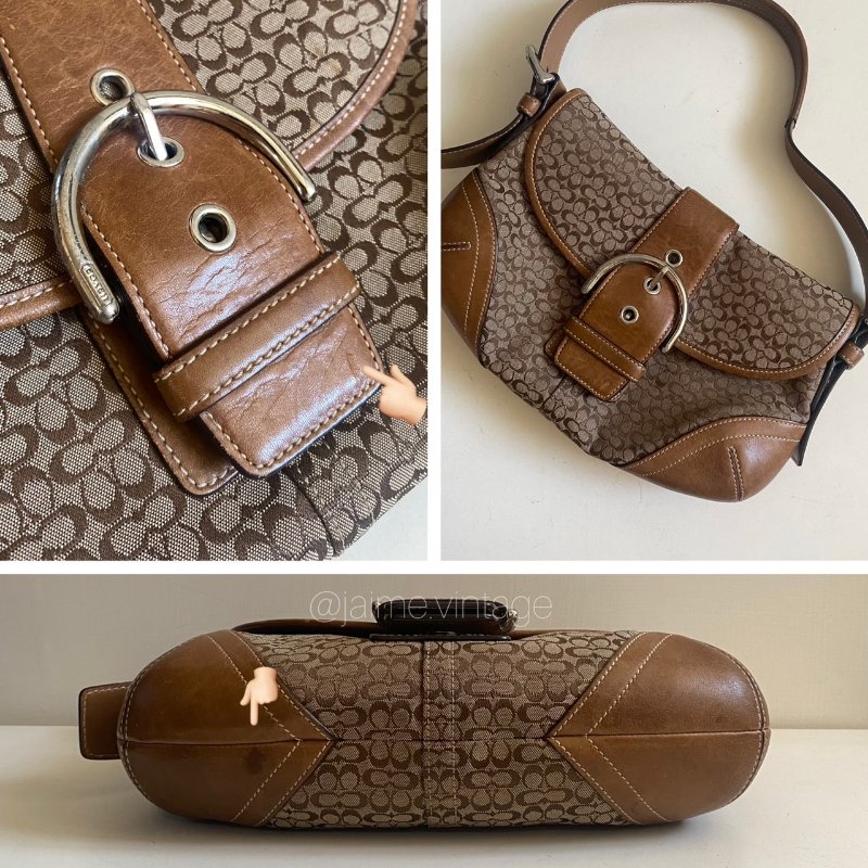 J’aime Vintage | Coach Vintage Soho Bag 復古老花棕 小款-2