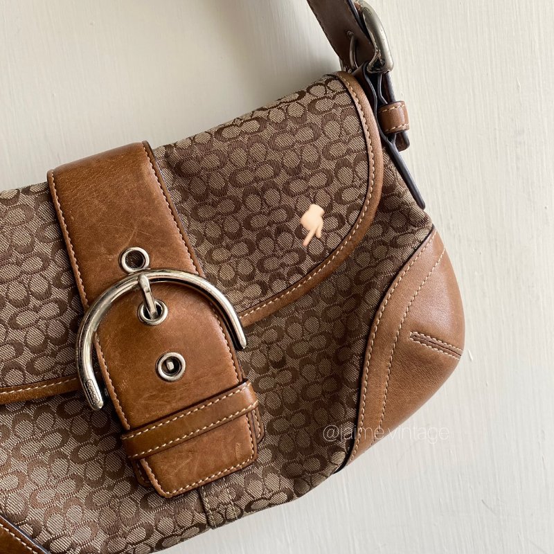J’aime Vintage | Coach Vintage Soho Bag 復古老花棕 小款-3