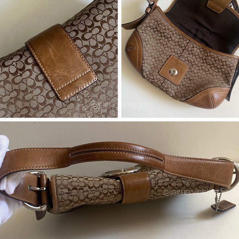 J’aime Vintage | Coach Vintage Soho Bag 復古老花棕 小款-6