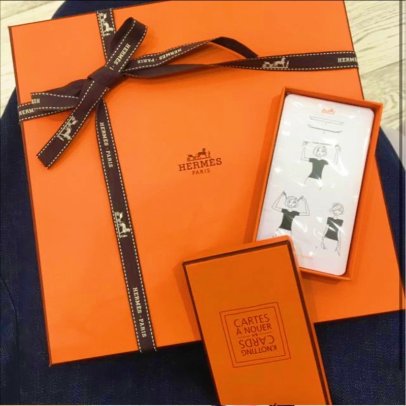 法國專櫃帶回全新絕版 HERMES經典幾何絲巾方巾 90cm*90cm-4