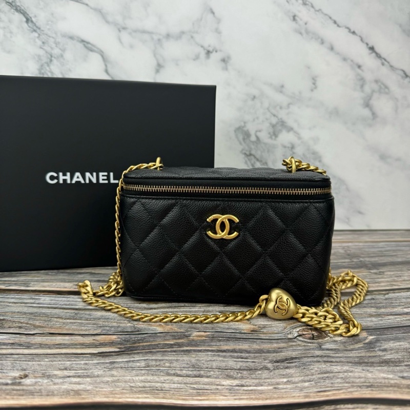 CHANEL 爆款愛心調節扣荔枝 #長盒子 / #斜背包 / #肩背包 芯片款🔥-0