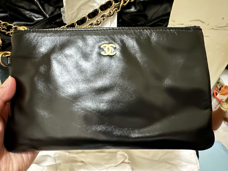 Chanel 香奈兒 垃圾包 黑金 中號-1