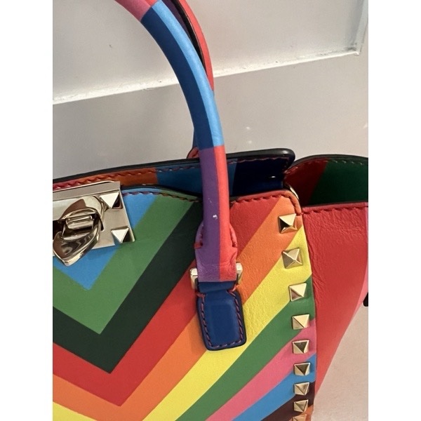 Valentino限量卯釘手提側背帶包-1