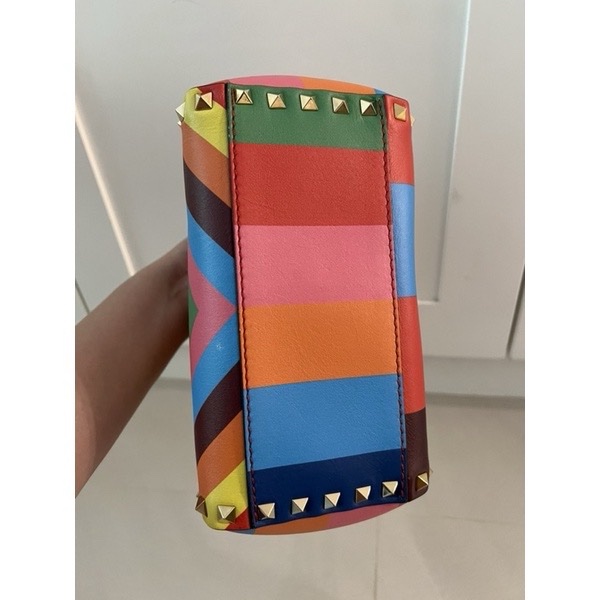 Valentino限量卯釘手提側背帶包-2