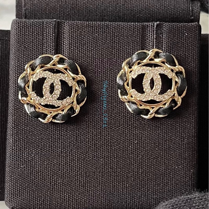 CHANEL 香奈兒 皮穿鍊 圓形耳環 經典款❗️尚未抵台-2