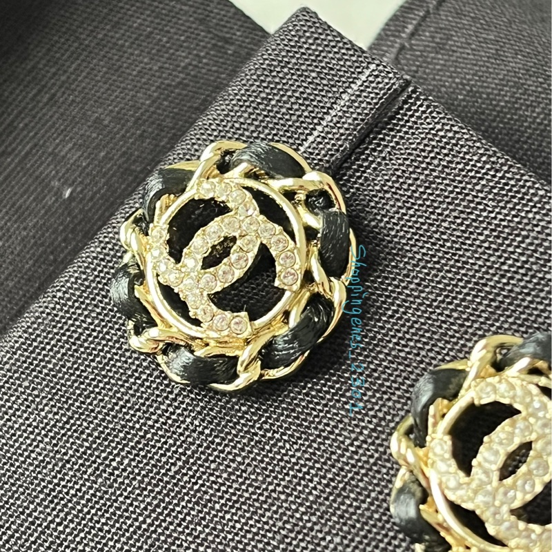 CHANEL 香奈兒 皮穿鍊 圓形耳環 經典款❗️尚未抵台-3