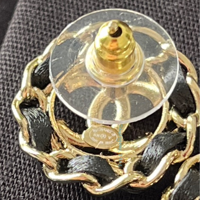 CHANEL 香奈兒 皮穿鍊 圓形耳環 經典款❗️尚未抵台-6