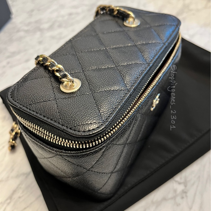 CHANEL 香奈兒 經典荔枝牛皮 黑金 長盒子❗️尚未抵台-2