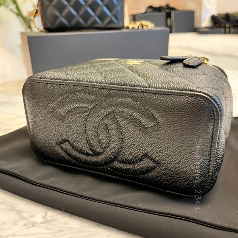 CHANEL 香奈兒 經典荔枝牛皮 黑金 長盒子❗️尚未抵台-6