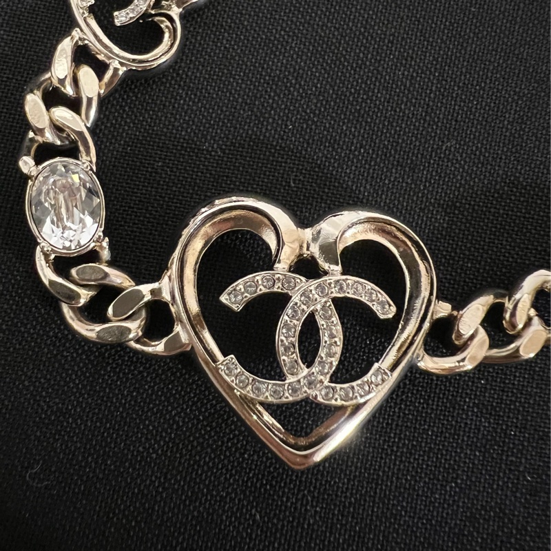 全新 23C Chanel necklace / choker 愛心水鑽 短項鍊-1