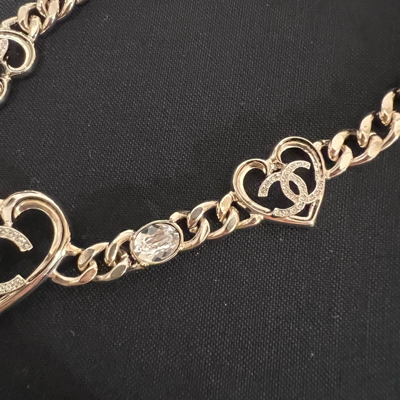 全新 23C Chanel necklace / choker 愛心水鑽 短項鍊-2