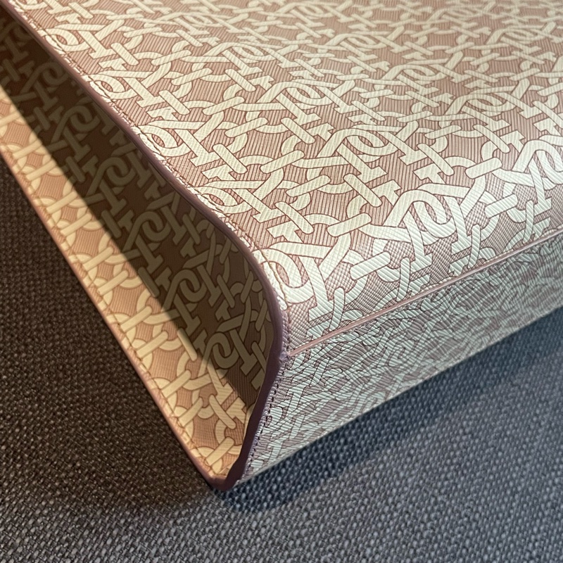 Bally Crystalia粉色Logo皮標牛皮托特包-15