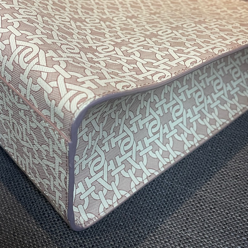 Bally Crystalia粉色Logo皮標牛皮托特包-16