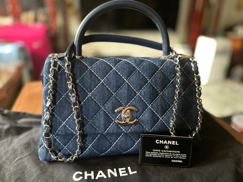 Chanel香奈兒 cocohandle 牛仔單寧-10