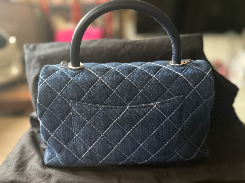 Chanel香奈兒 cocohandle 牛仔單寧-3