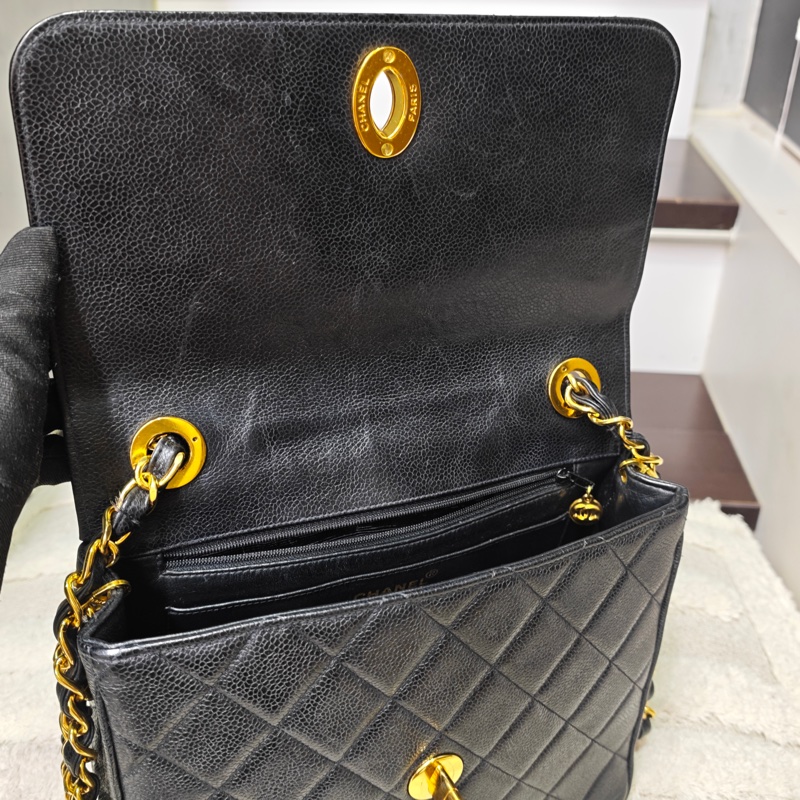 Chanel 荔枝牛皮貝嫂方胖 標齊-61