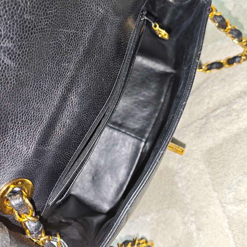 Chanel 荔枝牛皮貝嫂方胖 標齊-63