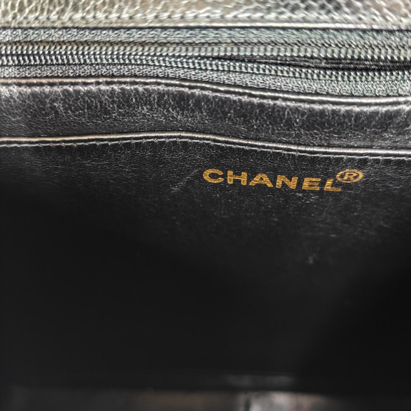 Chanel 荔枝牛皮貝嫂方胖 標齊-77